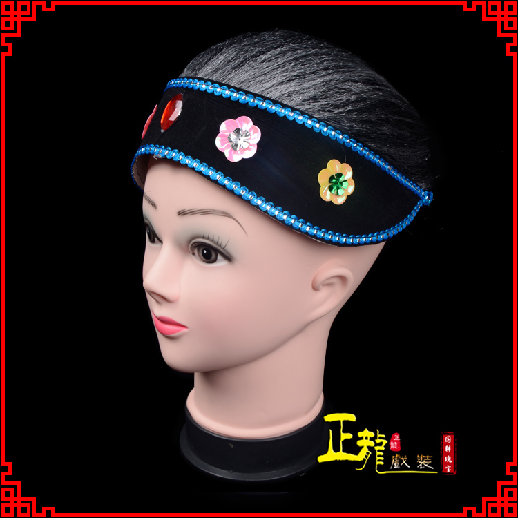 汤旺河老旦媒婆穷老太婆假发套 老旦头套