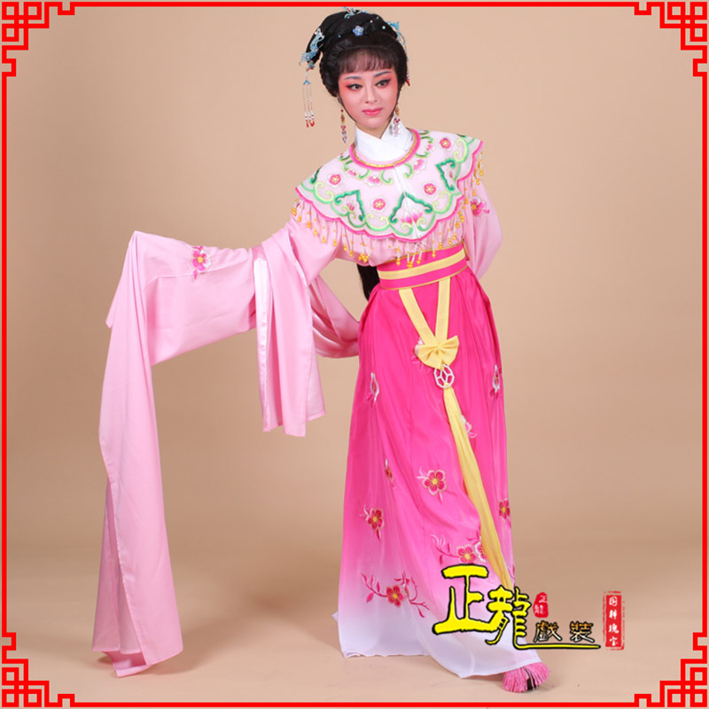 汤旺河水袖青衣练功花旦服 梅花古装衣