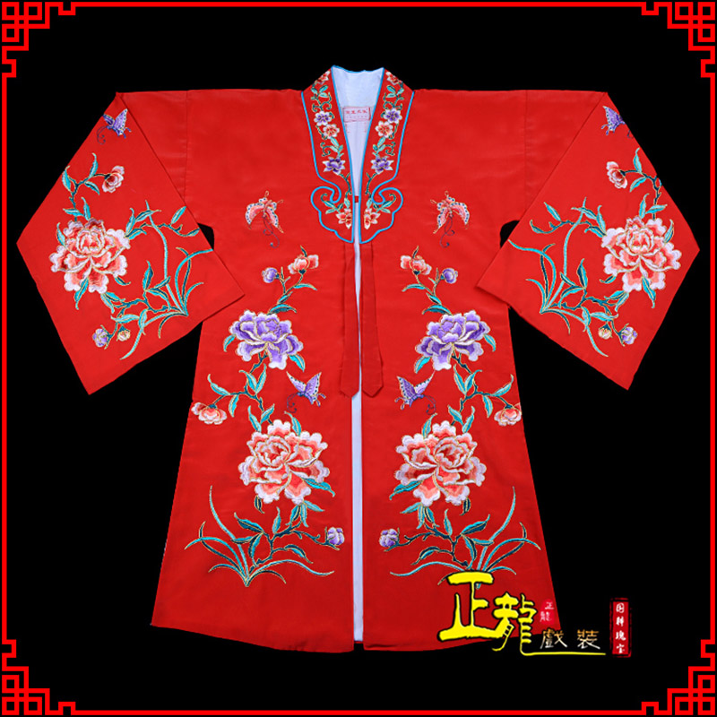 汤旺河青衣花旦戏服 好绉小叶牡丹女披
